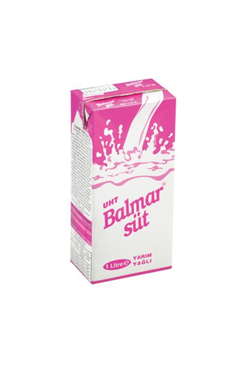 B Almar Yarım Yağlı Süt 1 Litre 12 Adet