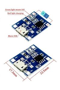 FANO Lipo - Li Ion Pil Şarj Devresi Micro Usb Girişli - 1s Lipo Pil Uyumlu