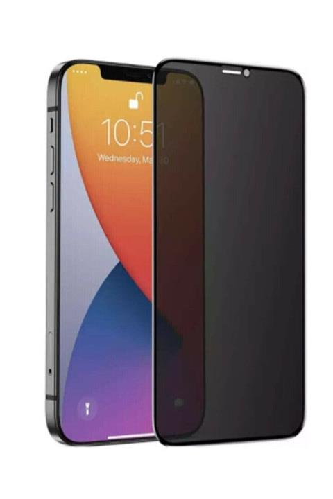Leerybee Tiger - Iphone 13 Pro Max Uyumlu Gizlilik Filtreli Nano Teknoloji Hayalet Kırılmaz Cam