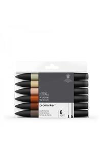 Winsor Newton Promarker 6'lı Toprak Tonları (earth Tones) Set