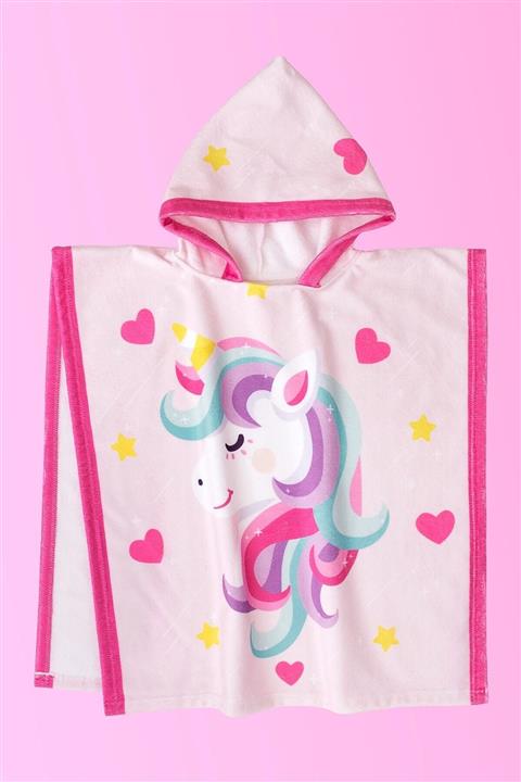 HAMUR Çocuk Panço Plaj Havlusu Unicorn