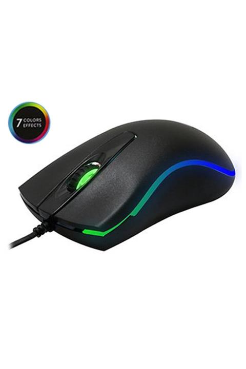 Everest Sm-m9 Usb Siyah 3d 7 Renk Efektli Optik Led Mouse