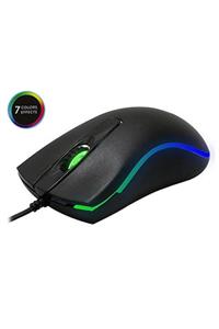 Everest Sm-m9 Usb Siyah 3d 7 Renk Efektli Optik Led Mouse