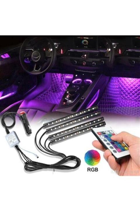 KG GROUP Opel Vectra A Araç Içi Aydınlatma Kumandalı Müziğe Duyarlı Ayak Altı Led -7 Renk
