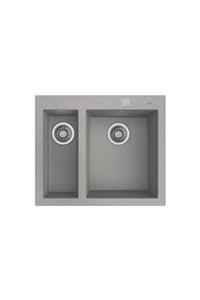 Teka Forsquare 2b 590 Tg Stone Grey Granit Evye, Tezgaha Sıfır