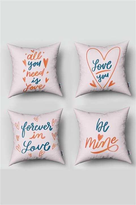 Tinybabyconcept Çift Taraflı Home Serisi 4 Lü Kırlent Model No :36