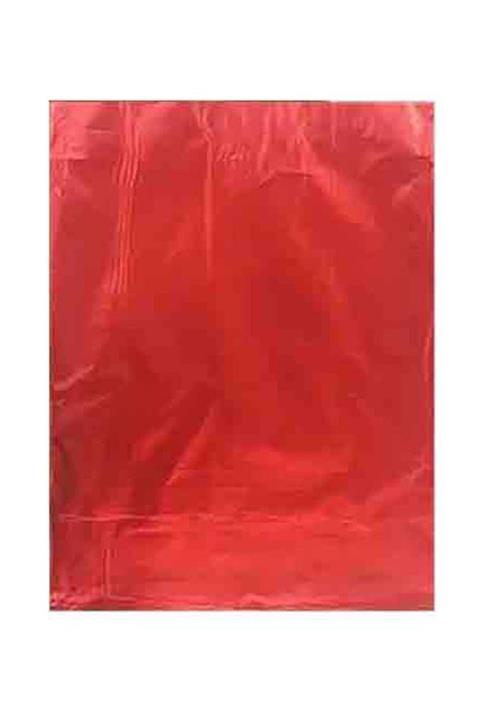 HEPBİMODA Kırmızı Metalize Yapışkanlı Poşet 35x50 cm  25 Adet