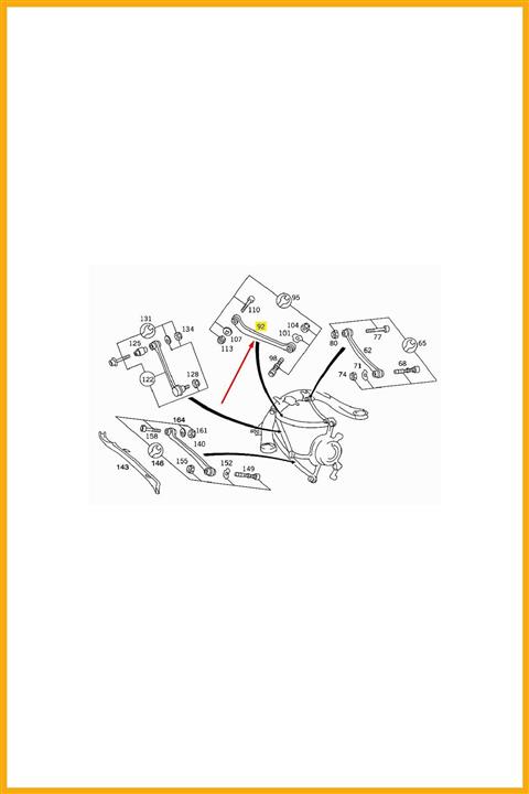 AAVDAN Denge Kolu Arka Ust S-class W140 91 99