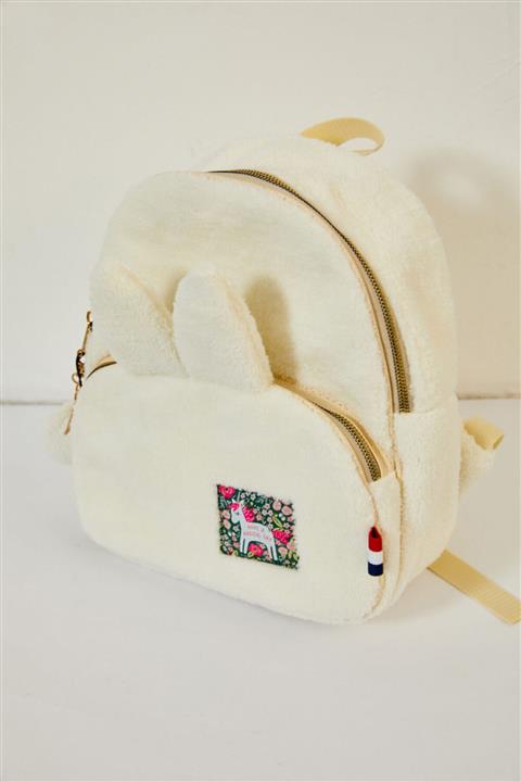 Katia&Bony Teddy Fur Peluş Kız Çocuk Çanta - Ekru