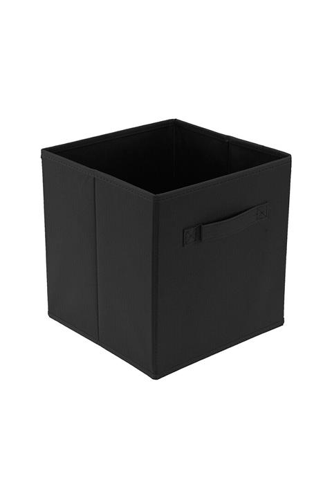 SONEX Large Çok Amaçlı Dolap Içi Düzenleyici Kutu Dekoratif Saklama Kutusu Raf Organizer Siyah