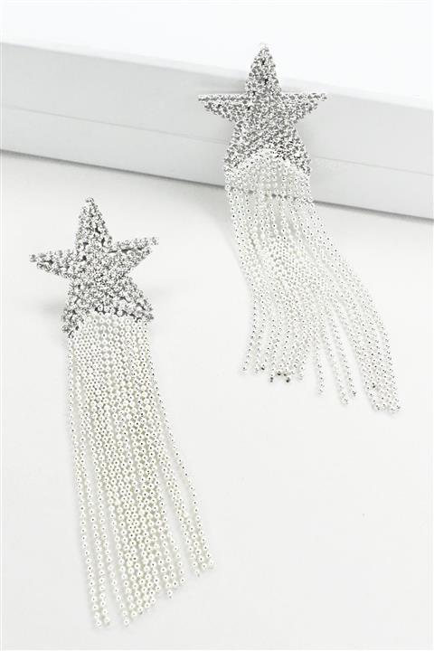 New Obsessions Taşlı Sallanan Yıldız Küpe