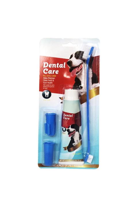 dental care Köpek Diş Fırçası Seti Köpek Diş Macunu Ve Bakım Seti 4 Lü