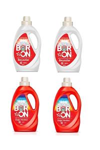 Boron Sıvı Çamaşır Deterjanı 1690 Ml X 4 Ad (beyaz 2 Ad + Renkli 2 Ad)