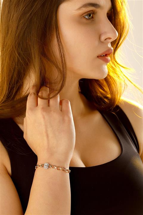 MİLET KUYUMCULUK Kadın Pırlanta Baget Bileklik