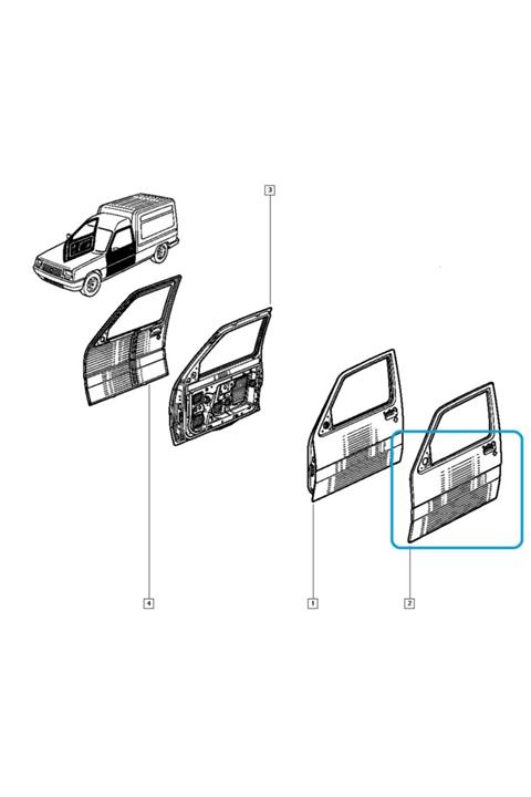İnceler 7751466601 Express R5 Fıve Sol On Kapı Sacı