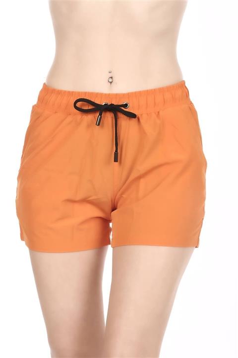 OBJE Kadın Turuncu Deniz Şortu