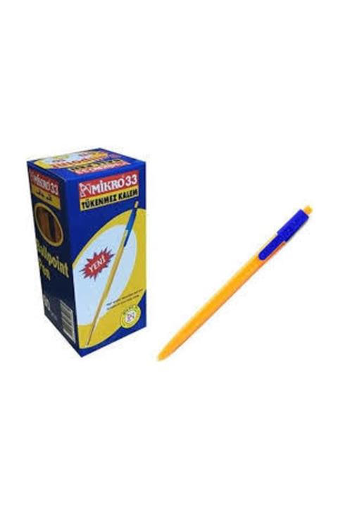 Mikro 33 Tükenmez Kalem Mavi 60'lı