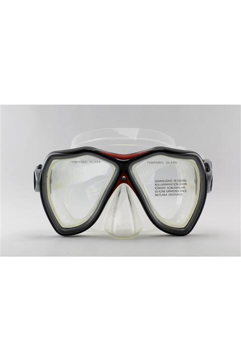 BERMUDA Siyah Şeffaf Silikon Dalış Maskesi 292