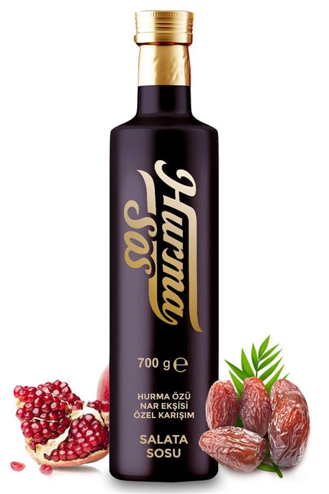 HURMASOS® Salata Sosu (HURMA ÖZÜ, NAR EKŞİSİ KARIŞIMI) 700 Gr.