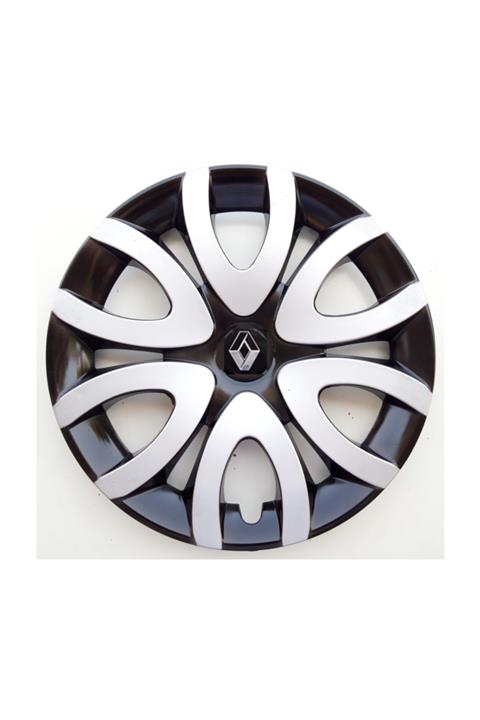 Seta 15'' Inç Renault Jant Kapağı 4 Adet Çelik Jant Görünümlü Renkli - Kırılmaz Esnek - Kelepçe Ve Amblem