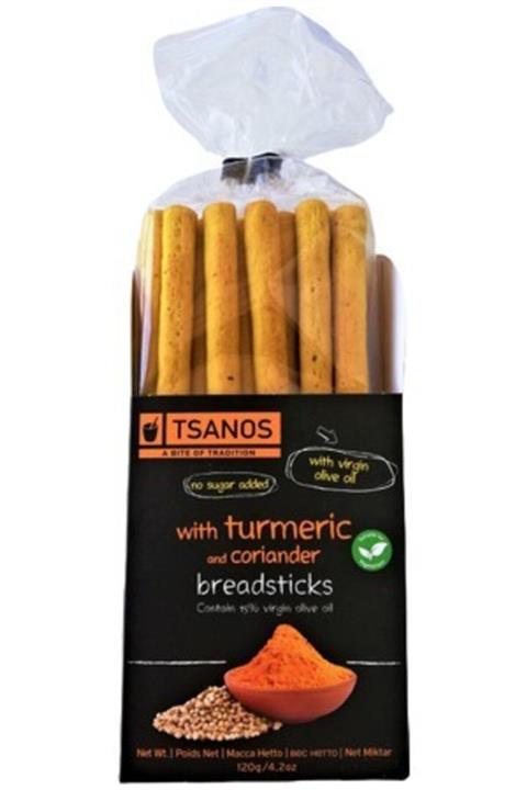 TSANOS Zerdeçal Ve Kişnişli Grissini 120 gr