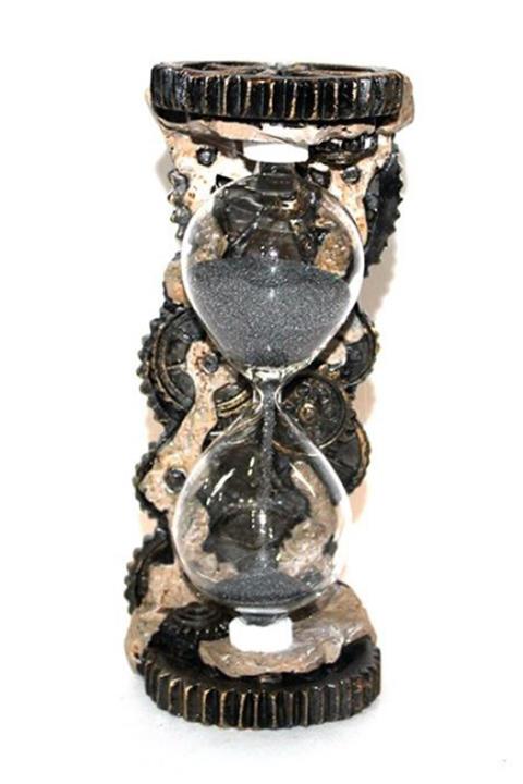 Hentley Polyester Çark Figürlü El Yapımı Kum Saati