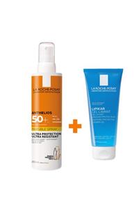 La Roche Posay Anthelios Invisible Sprey 200ml + Gel Lavant 100ml | Yetişkinler Için Set