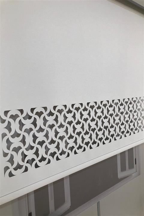 VOLPER MEKANİK Volper Lazer Kesim Stor Perde Beyaz