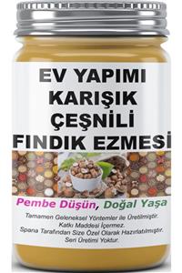 SPANA Karışık Çeşnili Fındık Ezmesi Ev Yapımı Katkısız 330gr