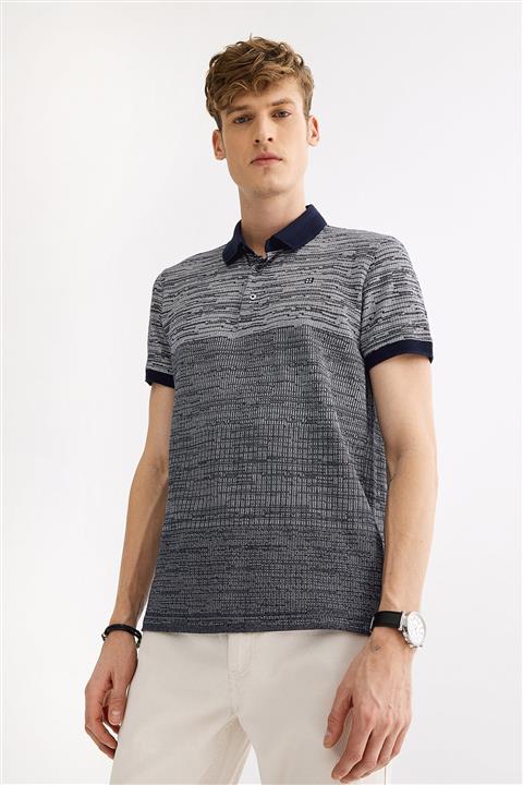 Avva Polo Yaka Jakarlı T-Shirt