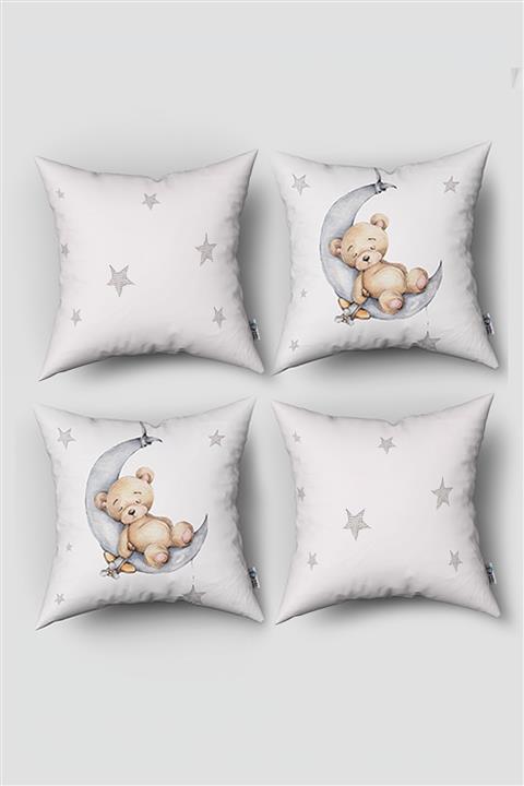 Tinybabyconcept Oyun Çadırı Konsept Çift Taraflı Baskı 4 Lü Kırlent Kılıfı Model No:289