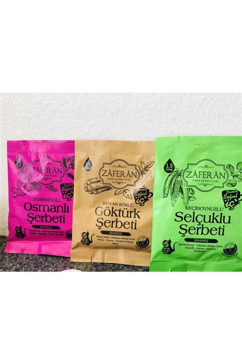 Zaferan Türk Şerbetleri Hazır Şerbet Paketi 24'lü