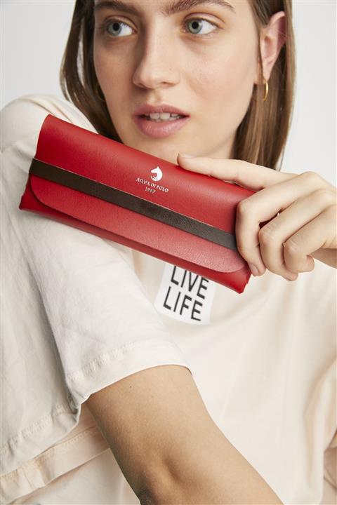 Aqua Di Polo 1987 Unisex Kırmızı Özel Tasarım Gözlük Kılıfı Apba012000