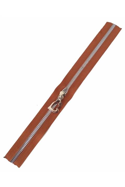 angel çanta aksesuar Başlıklı Fermuar 40 Cm Gümüş Metal Taba