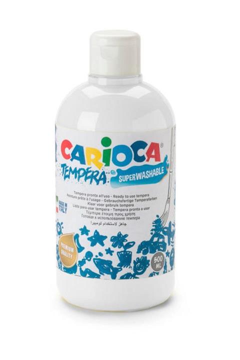 CARIOCA Beyaz Tempera Yıkanabilir Poster Boya 500 ml