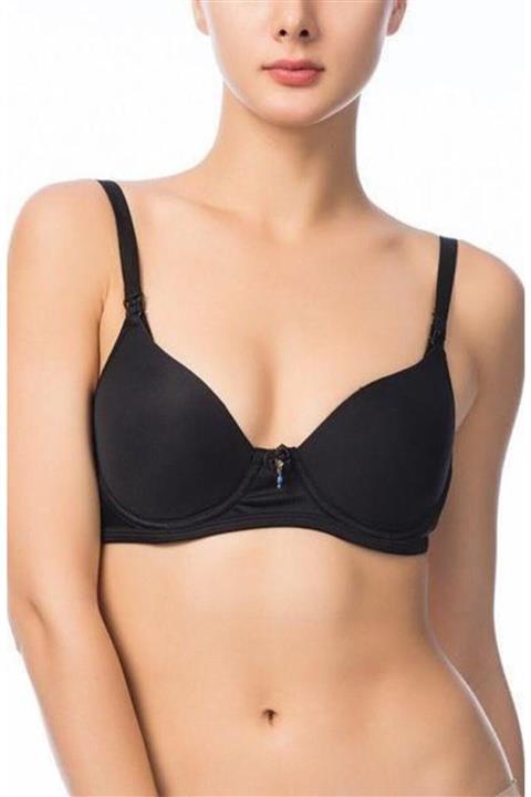 NBB Kadın Siyah Kaplı Balenli Emzirme Sütyeni 3628