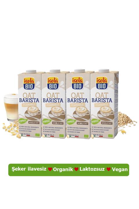 İsola Bio Isola Bıo Organik Şeker Ilavesiz Tam Yulaf Içeceği 1000 Ml (4 Adet)