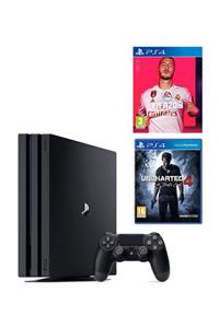 Sony Playstation 4 Pro 1 TB + PS4 Fifa 2020 + PS4 Uncharted 4