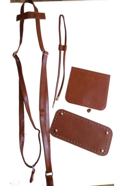 angel çanta aksesuar Taba Renk Sırt Çanta Seti