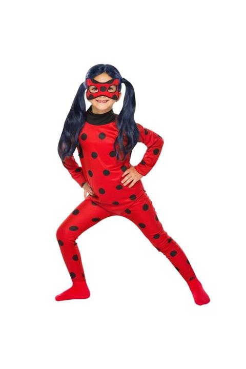 Gökmen Tekstil Maskeli 3-4 Yaş Lady Bug Uğur Böceği Çocuk Kostümü