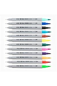 Masis Brushpen Ve Fineliner 12 Li Paket