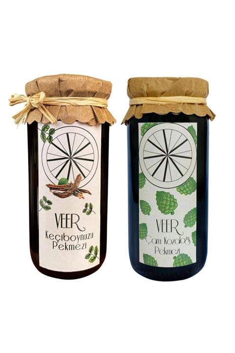 Veer Doğal Kozalak Pekmezi Ve Keçiboynuzu Pekmezi Paketi
