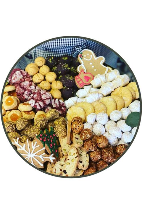 TAPTAZE KURABİYE ATOLYESİ Taptaze Kurabiye Paketi -12 Çeşit- El Yapımı Katkısız Butik Kurabiye-