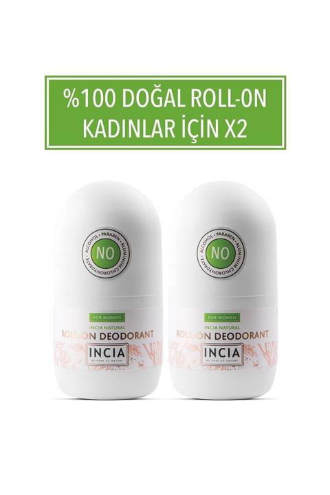 Incia Doğal Roll-on Deodorant For Women 50 ml X 2