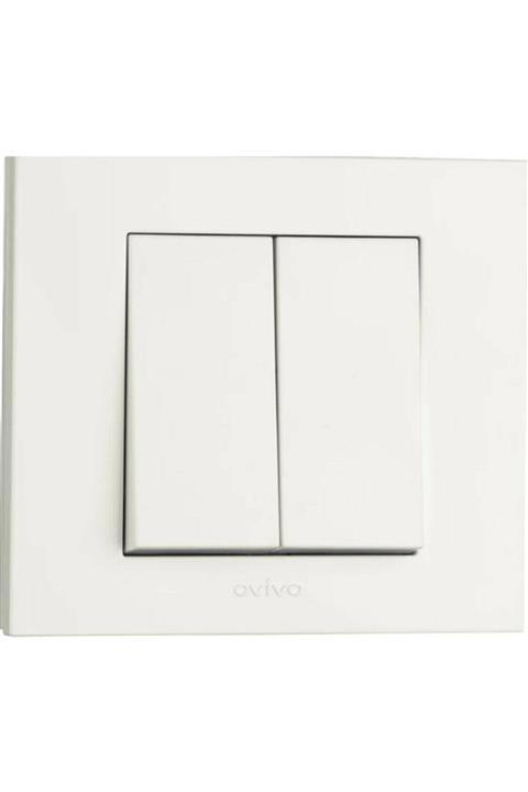 OVİVO Komitatör Grano Beyaz Mekanizma +çerçeve