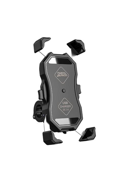 Nukrotech Usb Şarjlı Motosiklet Telefon Tutucu