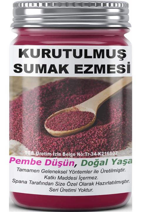 SPANA Kurutulmuş Sumak Ezmesi Ev Yapımı Katkısız 330 gr