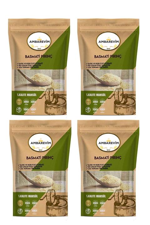 Ambarevim Glutensiz Basmati Pirinç 4kg