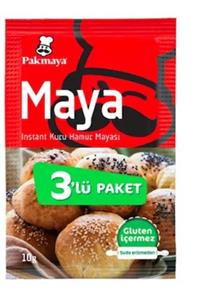 Pakmaya İnstant Kuru Hamur Mayası 3'lü Paket 24 X 10gr