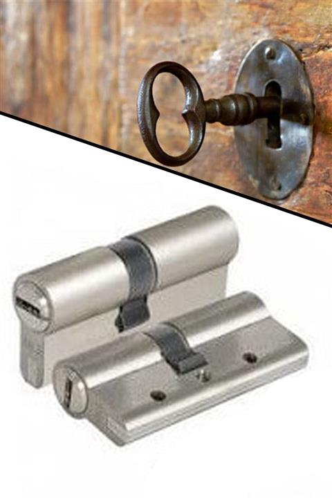 Markafox Faytek 70mm Balkon Kapı Kilit Göbeği Kapı Silindiri 70mm Gold Barel 5 Anahtarlı 1410